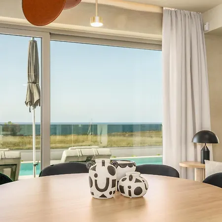 New Beachfront Mesogaia With Heated Pool, Jacuzzi & Playroom, 60m From The